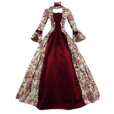 Red &amp; White Victorian Gown